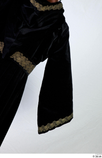  Photos Medieval Monk in Black suit 1 15th century Medieval Clothing Monk sleeve upper body 0001.jpg